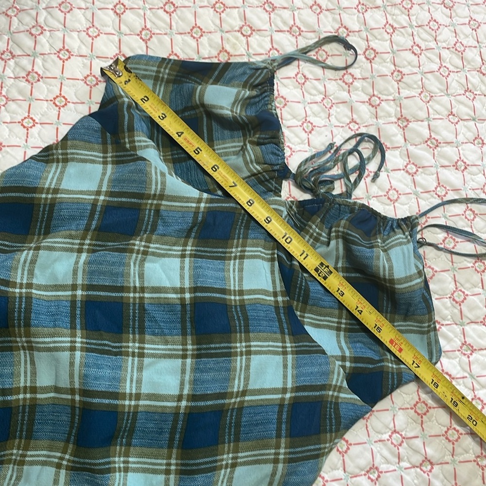 Bias cut plaid slip dress - Picture 8 of 10